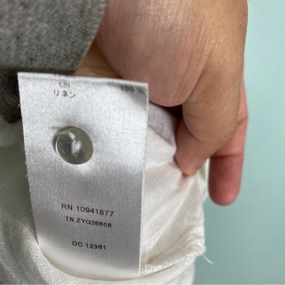 Anne Fontaine Linen Off White Mini Dress Muguette Sz 40 - Picture 9 of 9